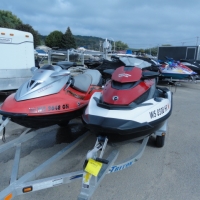 Image of 2010 SEADOO GTX AND 2003 GTX SUPER CHARGE W/ TRAILER